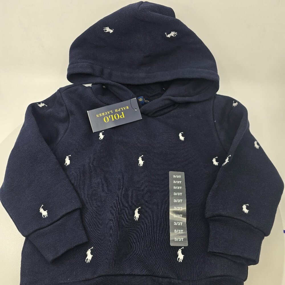 RALPH LAUREN PONY FLEECE HOODIE SIZE 3T